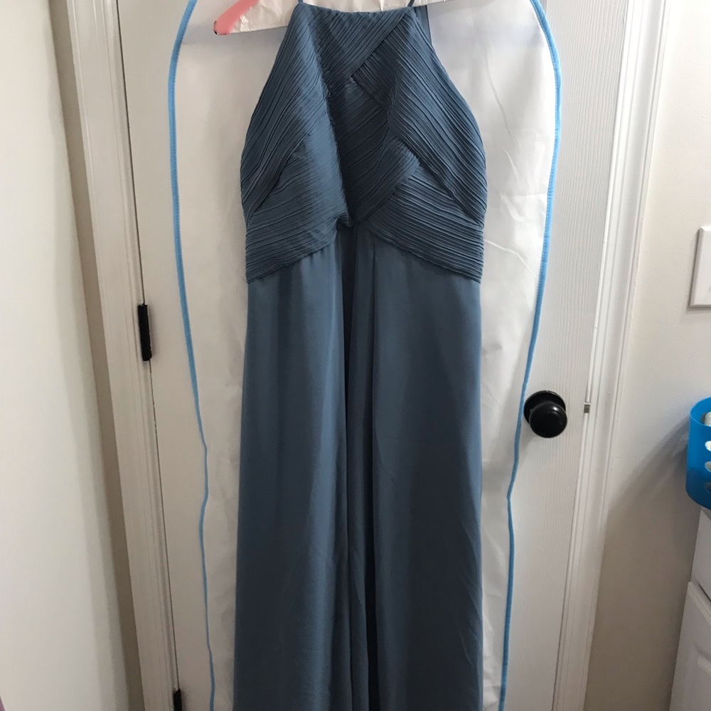 Blue Azazie bridesmaid dress